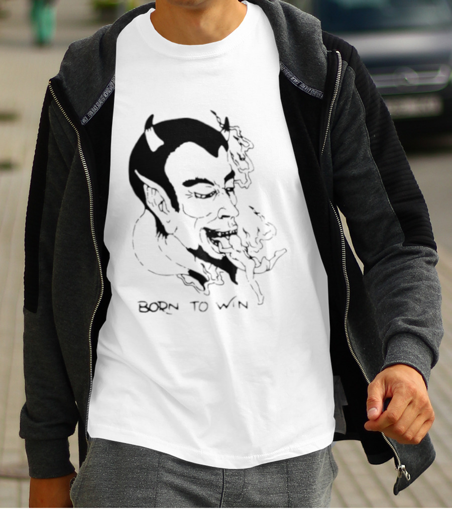 Devil Eating Person Born To Win T-Shirt