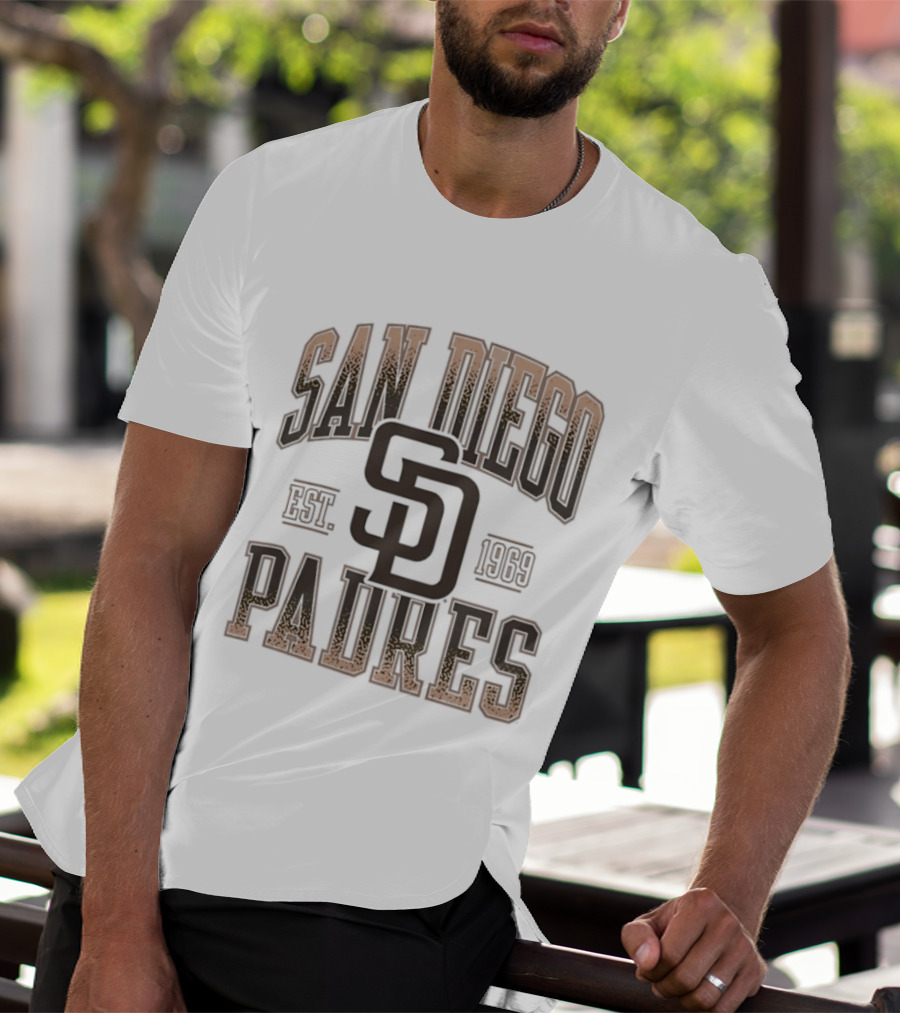 San Diego Padres Est 1969 MLB SD Logo Baseball T-Shirt