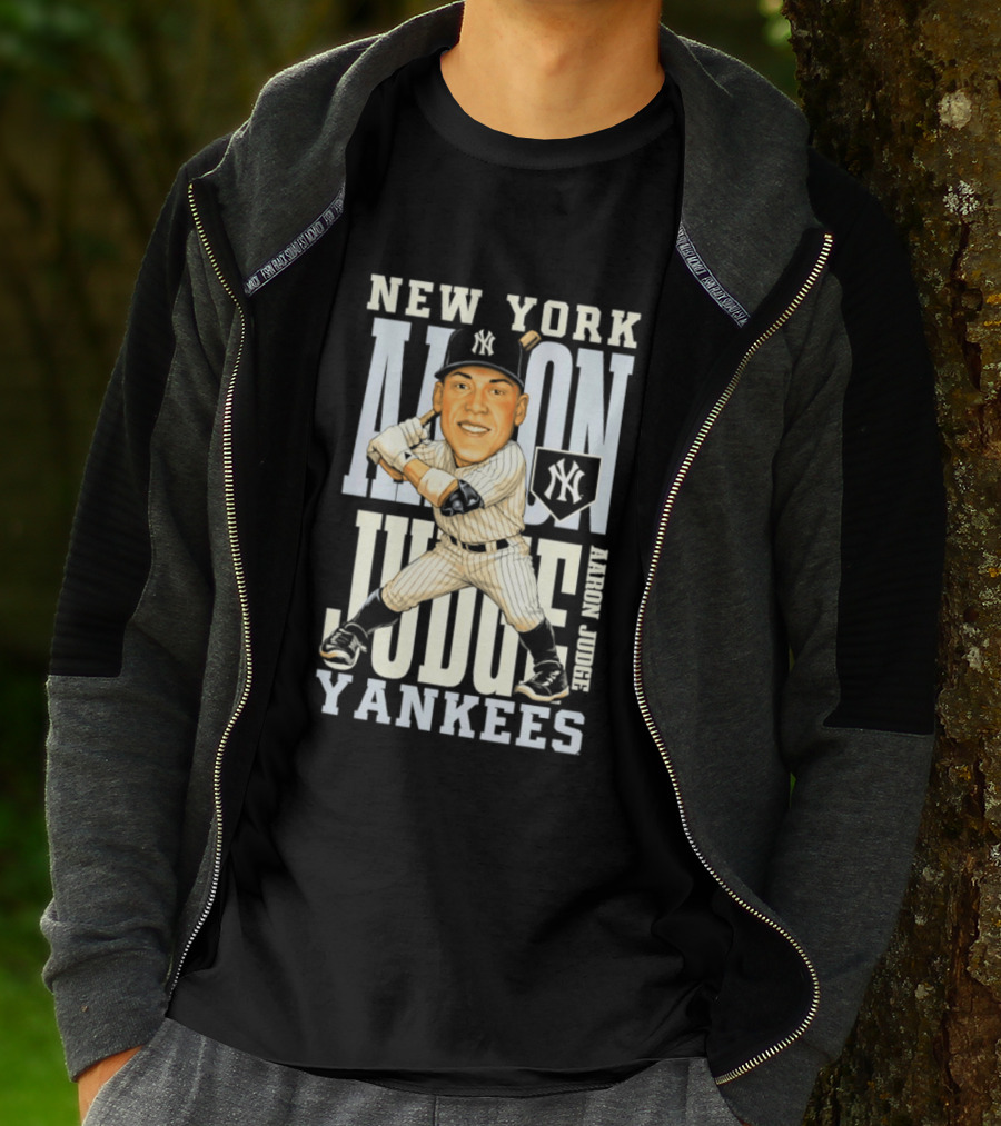 New York Yankees Aaron Judge Baseball Caricature Yankees T-Shirt