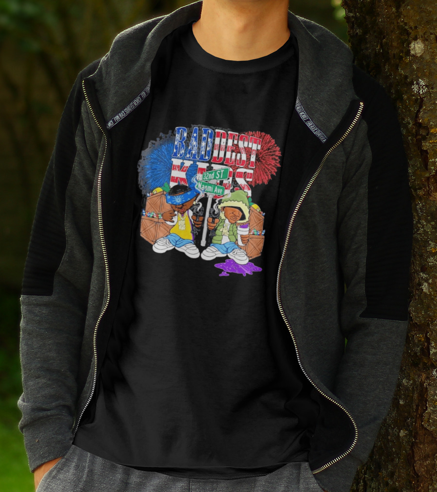 Baddest Kids 32nd St Naomi Ave Streetwear Adam22 Jaden Newman T-Shirt