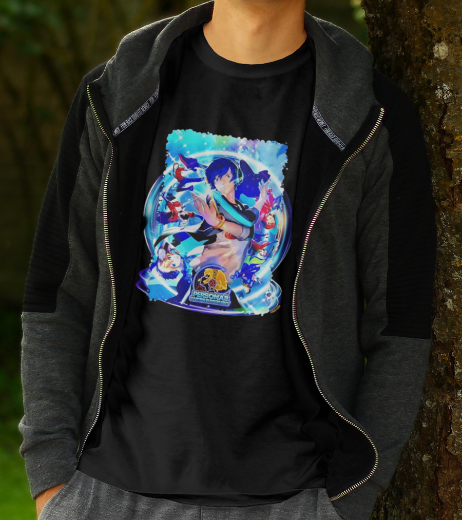 Persona 3 Dancing In Moonlight ATLUS Colorful Character Collage T-Shirt