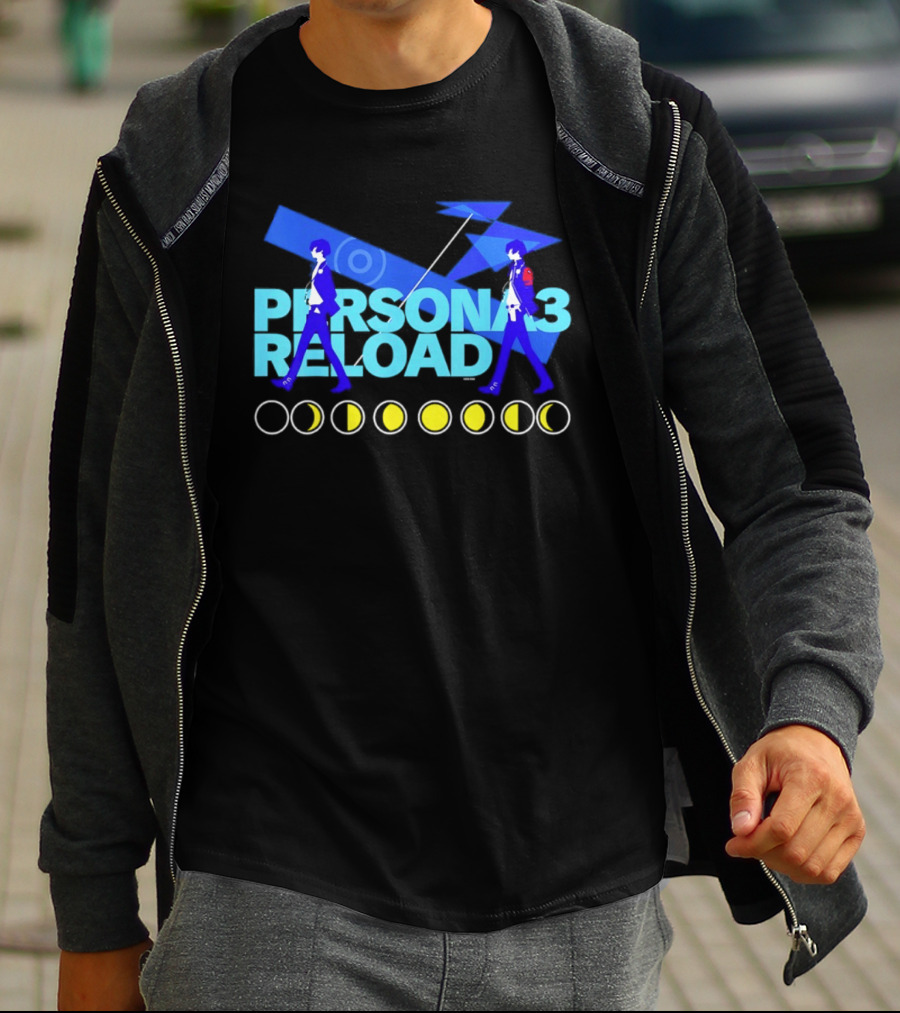 ATLUS Persona 3 Reload Classic Characters Moon Phases T-Shirt