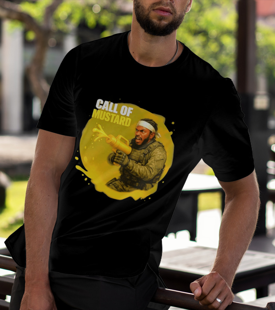 Call Of Mustard Diddy Funny Parody Combat Splash T-Shirt