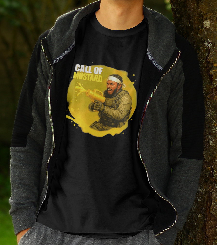 Call Of Mustard Diddy Funny Parody Combat Splash T-Shirt