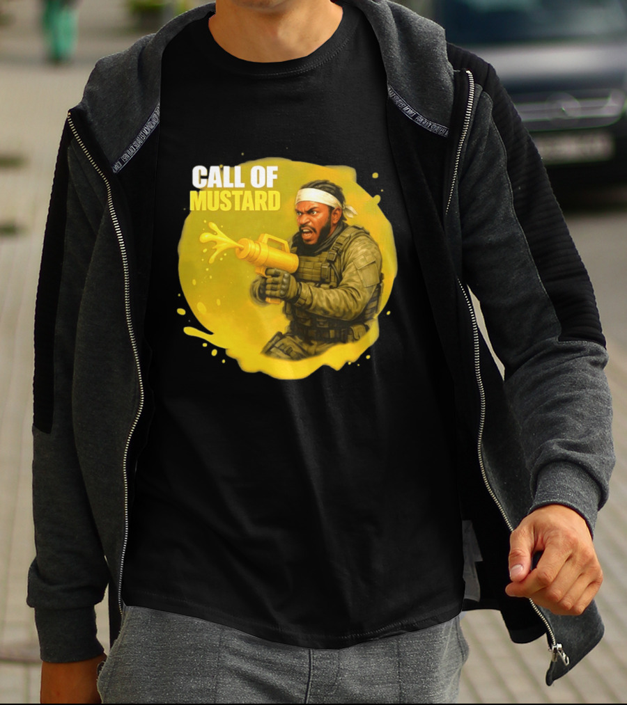 Call Of Mustard Diddy Funny Parody Combat Splash T-Shirt