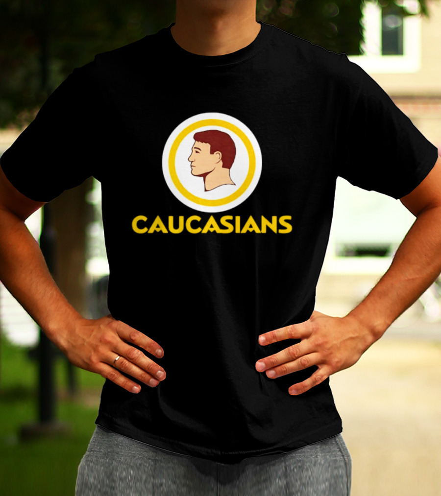 Caucasians Satire Sports Humor Caucasian Face T-Shirt