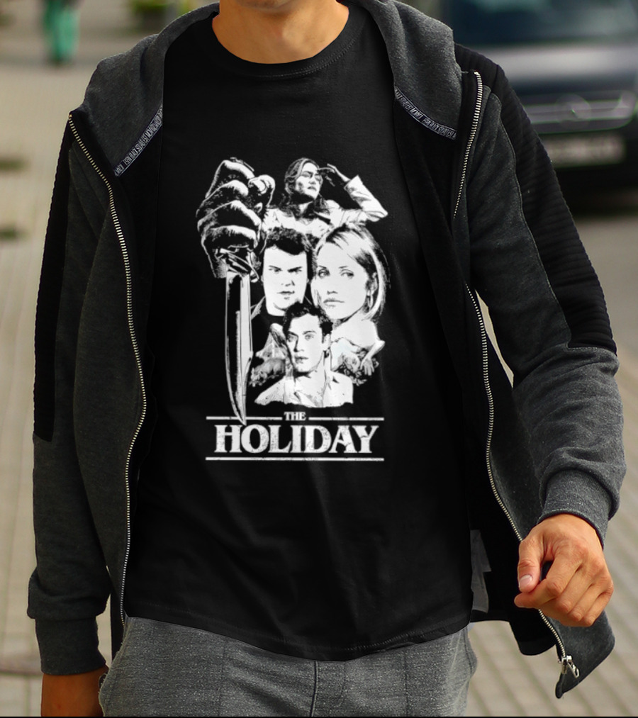 Kate Winslet Jack Black Cameron Diaz Jude Law The Holiday Horror Slasher Mashup T-Shirt