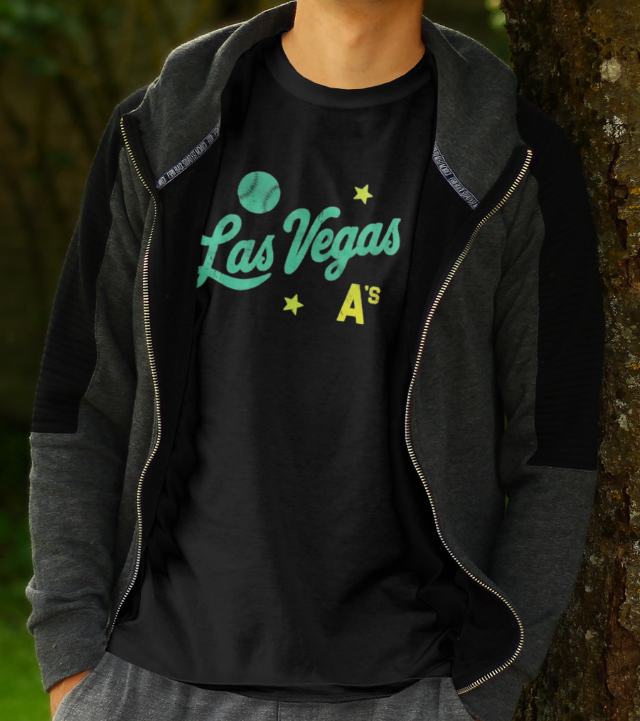 Las Vegas A's Baseball Script Stars T-Shirt