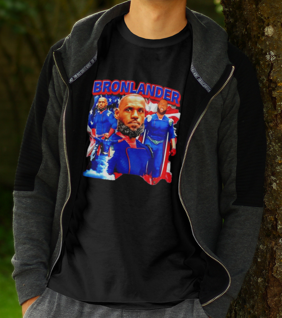 LeBron James Bronlander Basketball Superhero Fusion T-Shirt