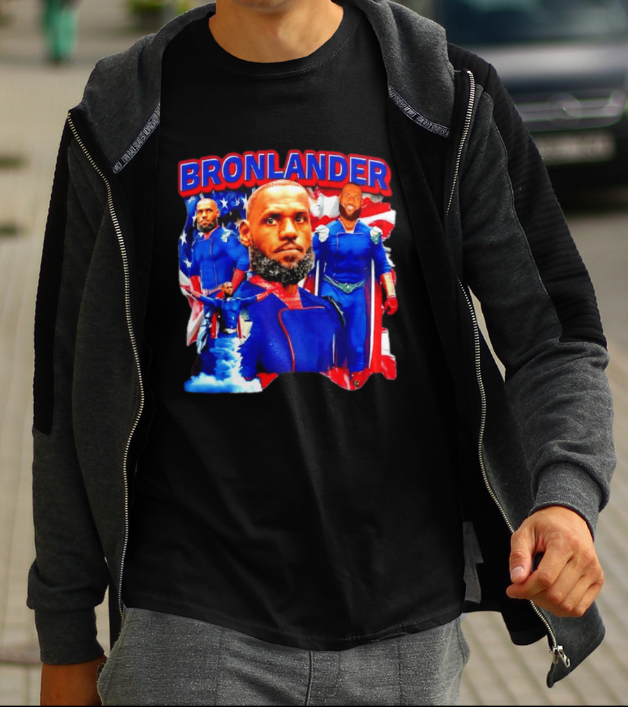 LeBron James Bronlander Basketball Superhero Fusion T-Shirt