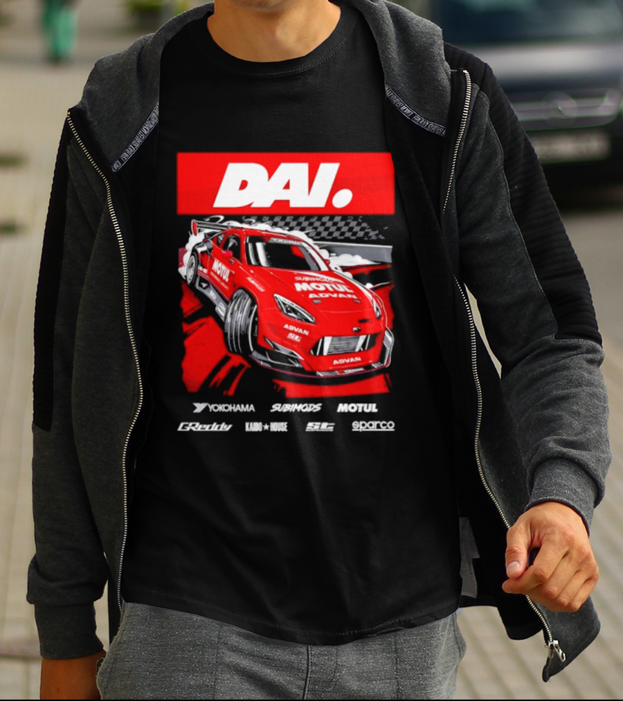 Dai Yoshihara Motul Advan Subimods Greddy Kaido House Sparco Yokohama Racing Car T-Shirt