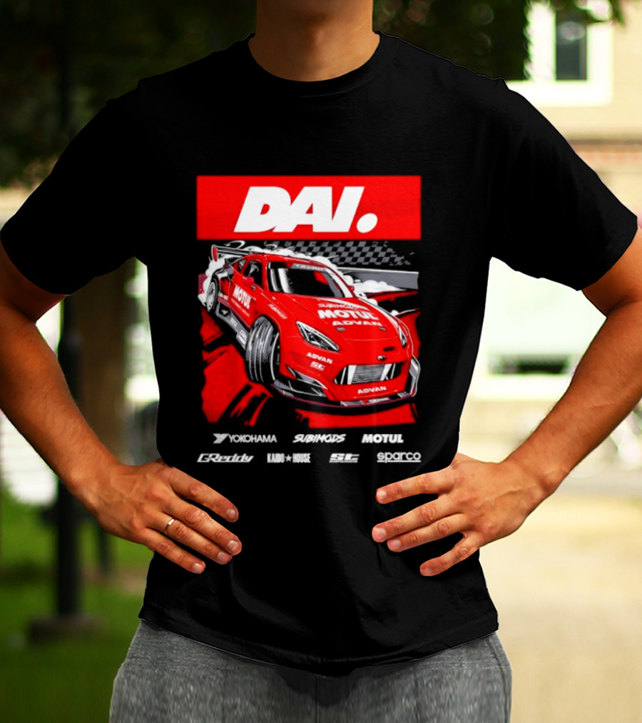 Dai Yoshihara Motul Advan Subimods Greddy Kaido House Sparco Yokohama Racing Car T-Shirt