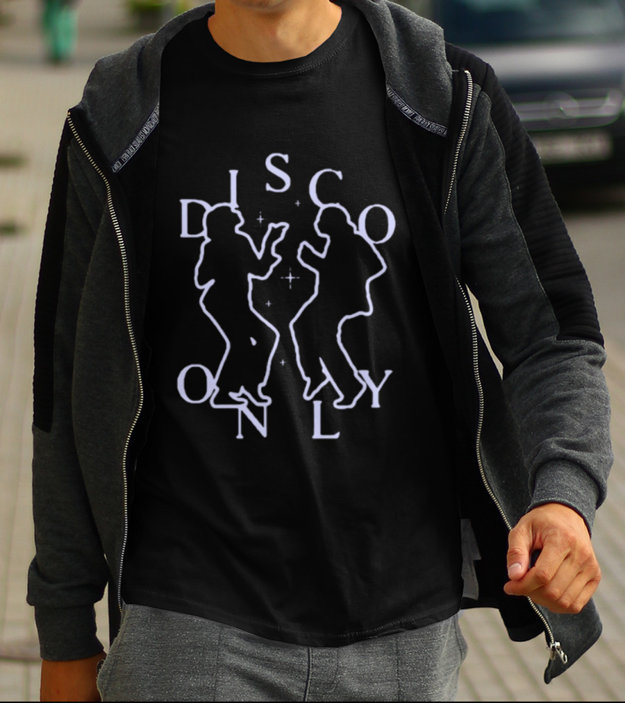 Disco Only Dancing 70s Nightclub Silhouette Retro Vibes T-Shirt