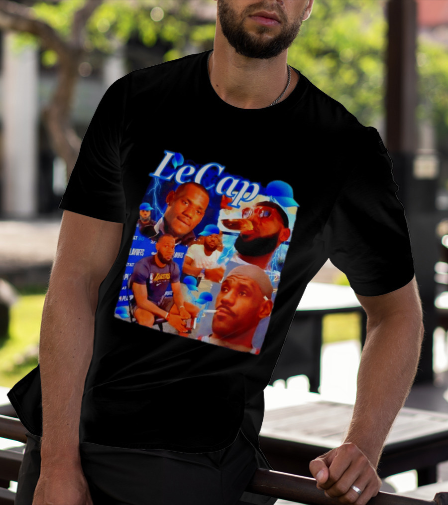 LeBron James LeCap Lakers Playoffs Meme T-Shirt