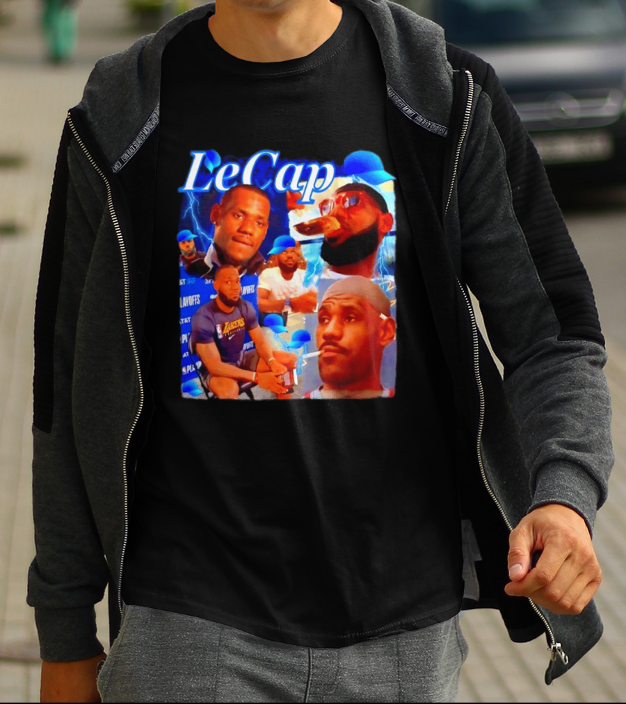 LeBron James LeCap Lakers Playoffs Meme T-Shirt
