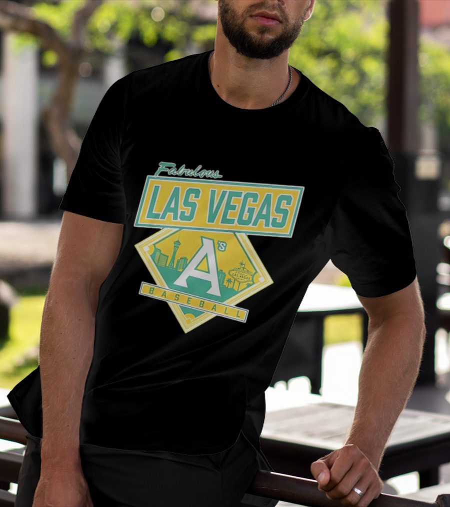 Fabulous Las Vegas A's Baseball 2026 Skyline T-Shirt