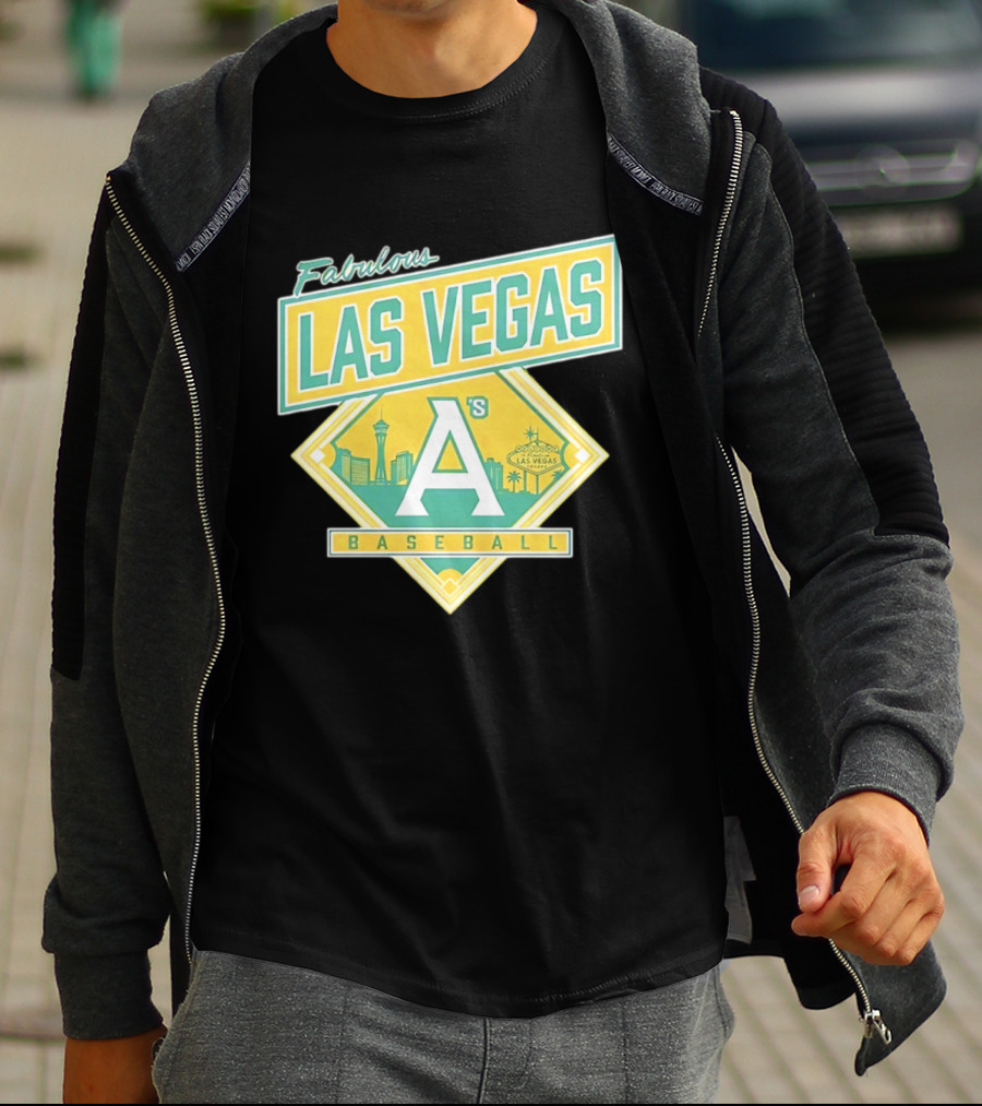 Fabulous Las Vegas A's Baseball 2026 Skyline T-Shirt