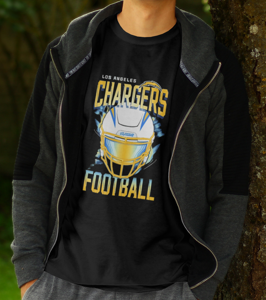 Los Angeles Chargers Football Helmet 2026 Season Team Spirit T-Shirt