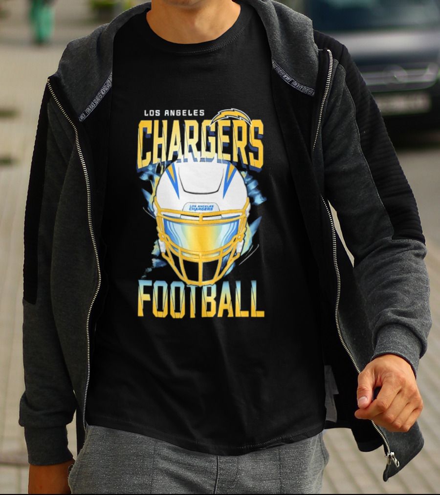 Los Angeles Chargers Football Helmet 2026 Season Team Spirit T-Shirt