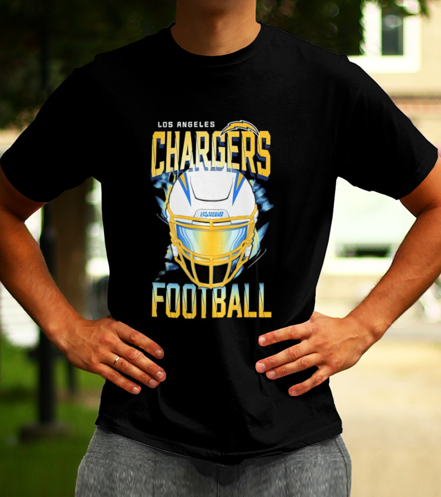 Los Angeles Chargers Football Helmet 2026 Season Team Spirit T-Shirt