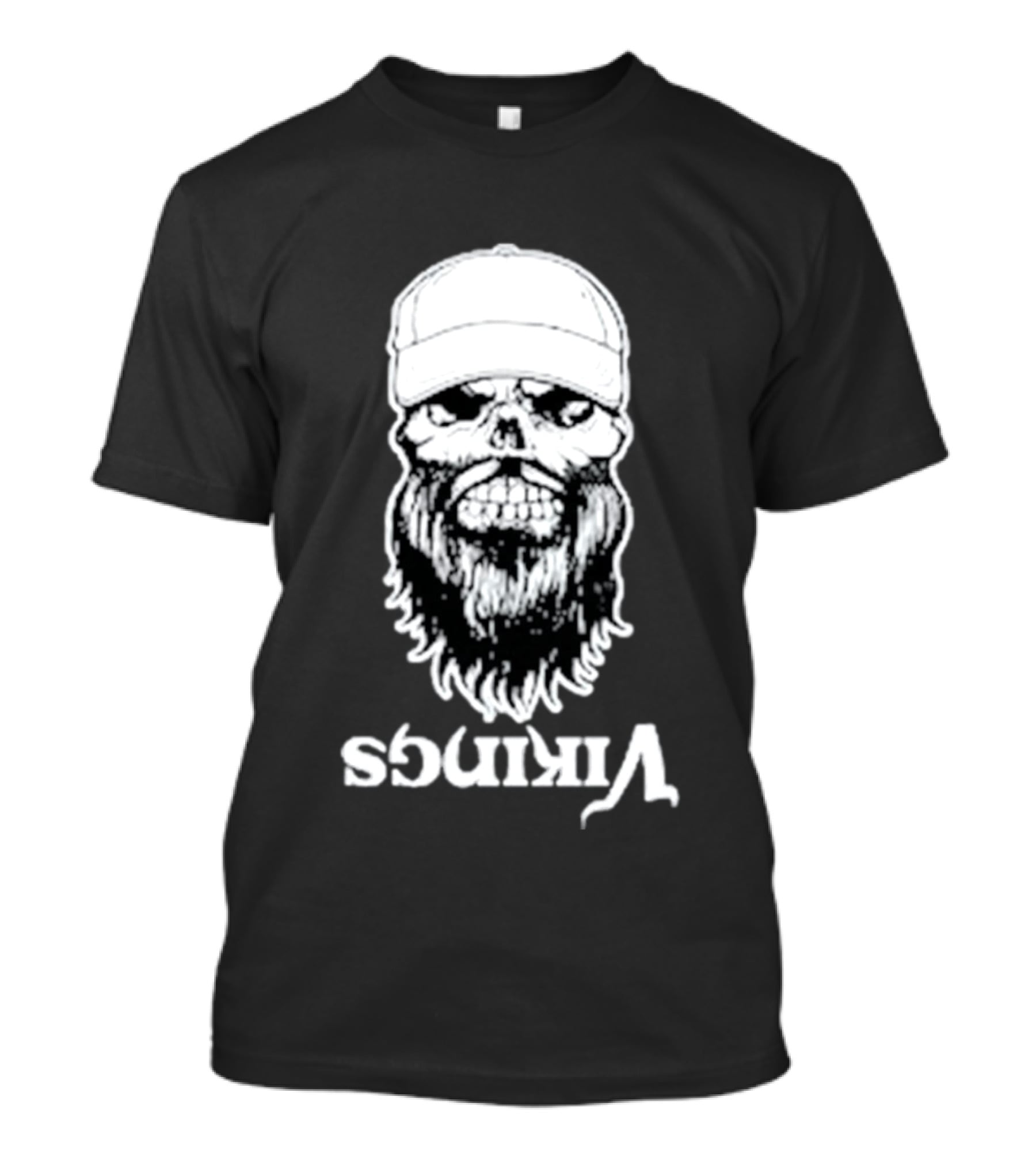 Luke Combs Vikings Tour Skull Beard Hat T-Shirt