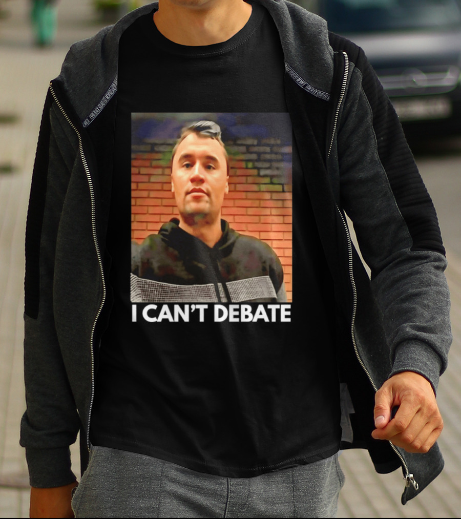 I Can't Debate Iconic Reference X George Floyd Charlie Kirk T-Shirt