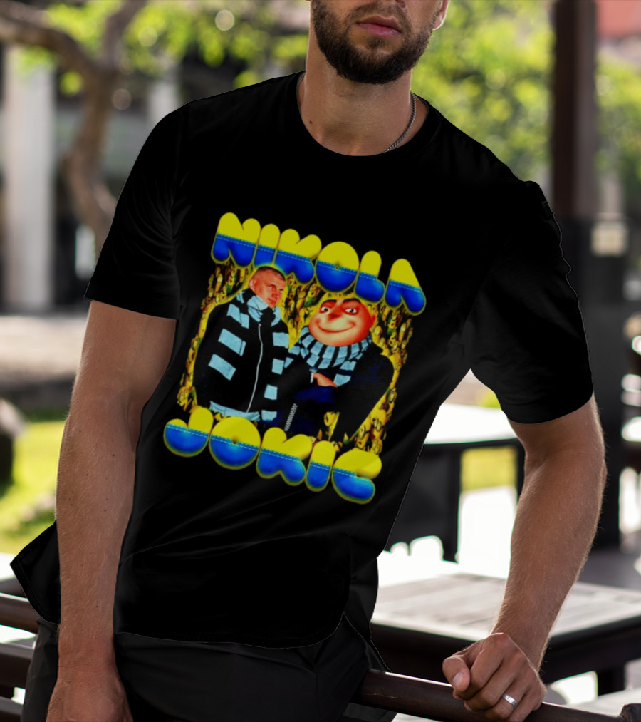 Nikola Jokic Denver Nuggets Gru Minions Scarf T-Shirt