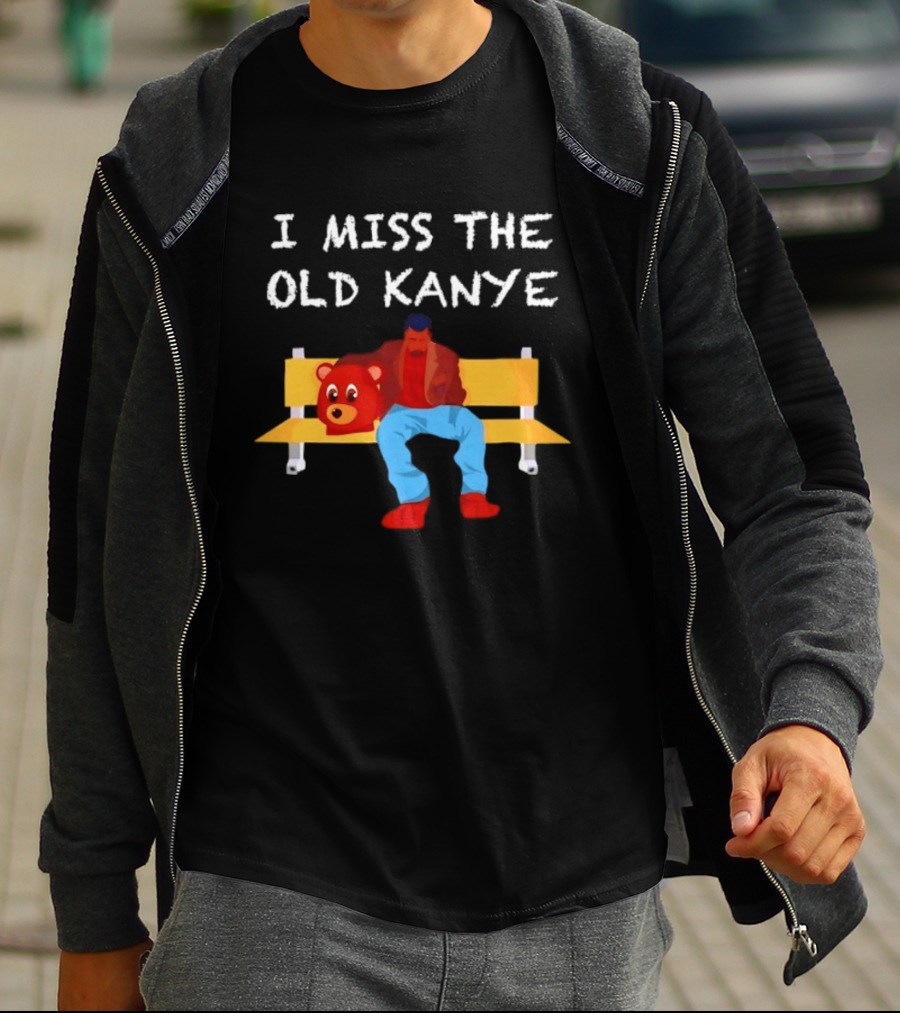 I Miss The Old Kanye Bear College Dropout Bench Scene T-Shirt