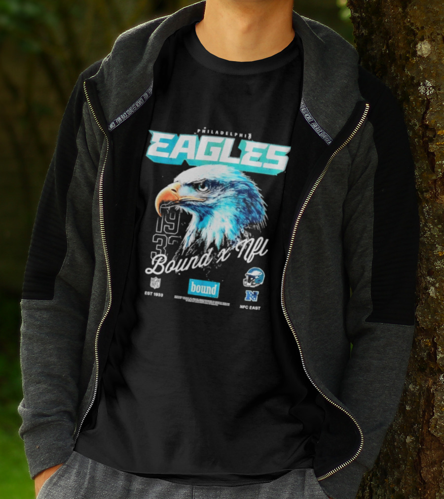 Philadelphia Eagles Bound NFC East 1933 Bird Head Helmet NFL T-Shirt