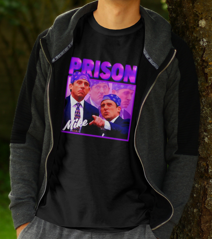 Prison Mike The Office Steve Carell Michael Scott Bandana Suit T-Shirt