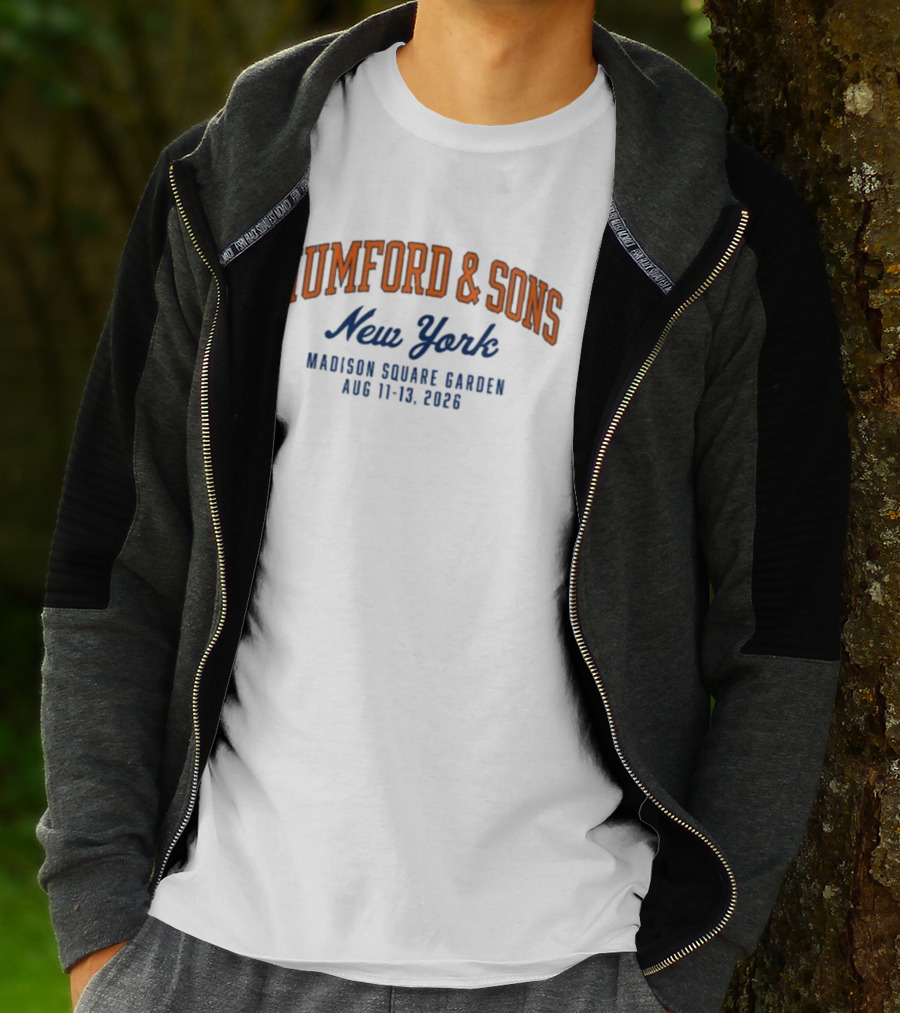 Mumford & Sons New York Madison Square Garden Aug 11 13 2026 T-Shirt