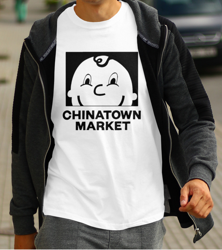 Chinatown Market Smiley Face Retro Cartoon T-Shirt