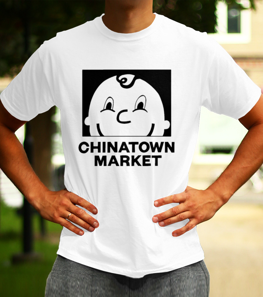 Chinatown Market Smiley Face Retro Cartoon T-Shirt