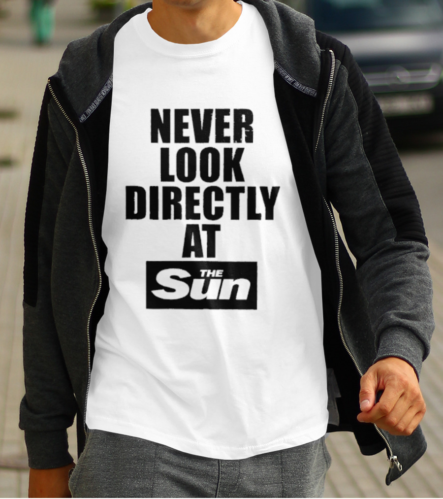 Never Look Directly At The Sun Solar Eclipse Warning T-Shirt