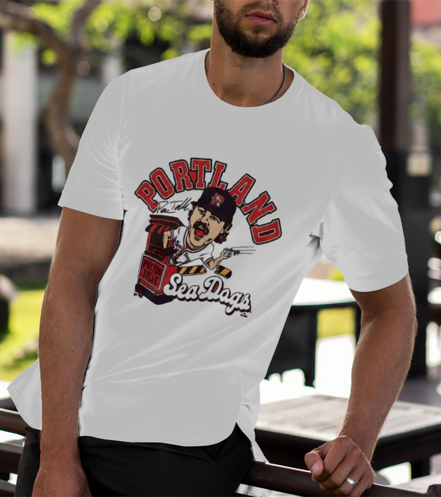 Payton Tolle Portland Sea Dogs Baseball T-Shirt