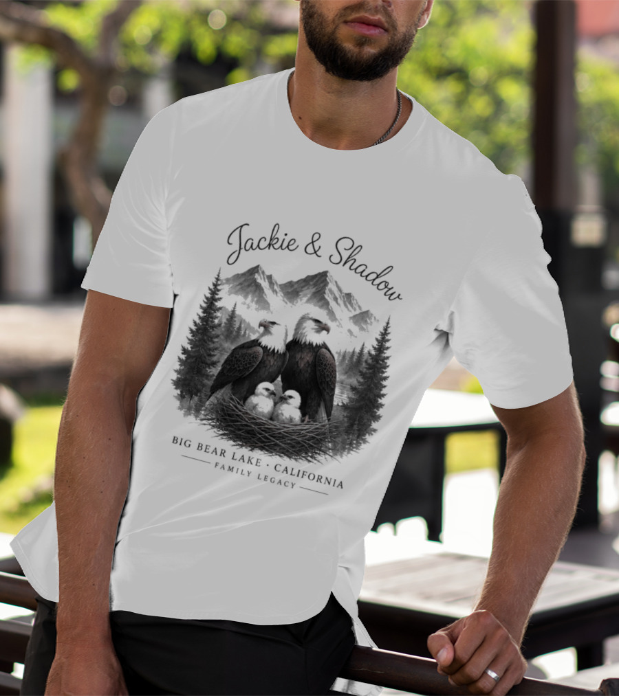 Jackie And Shadow Bald Eagles Big Bear Lake California Family Legacy T-Shirt