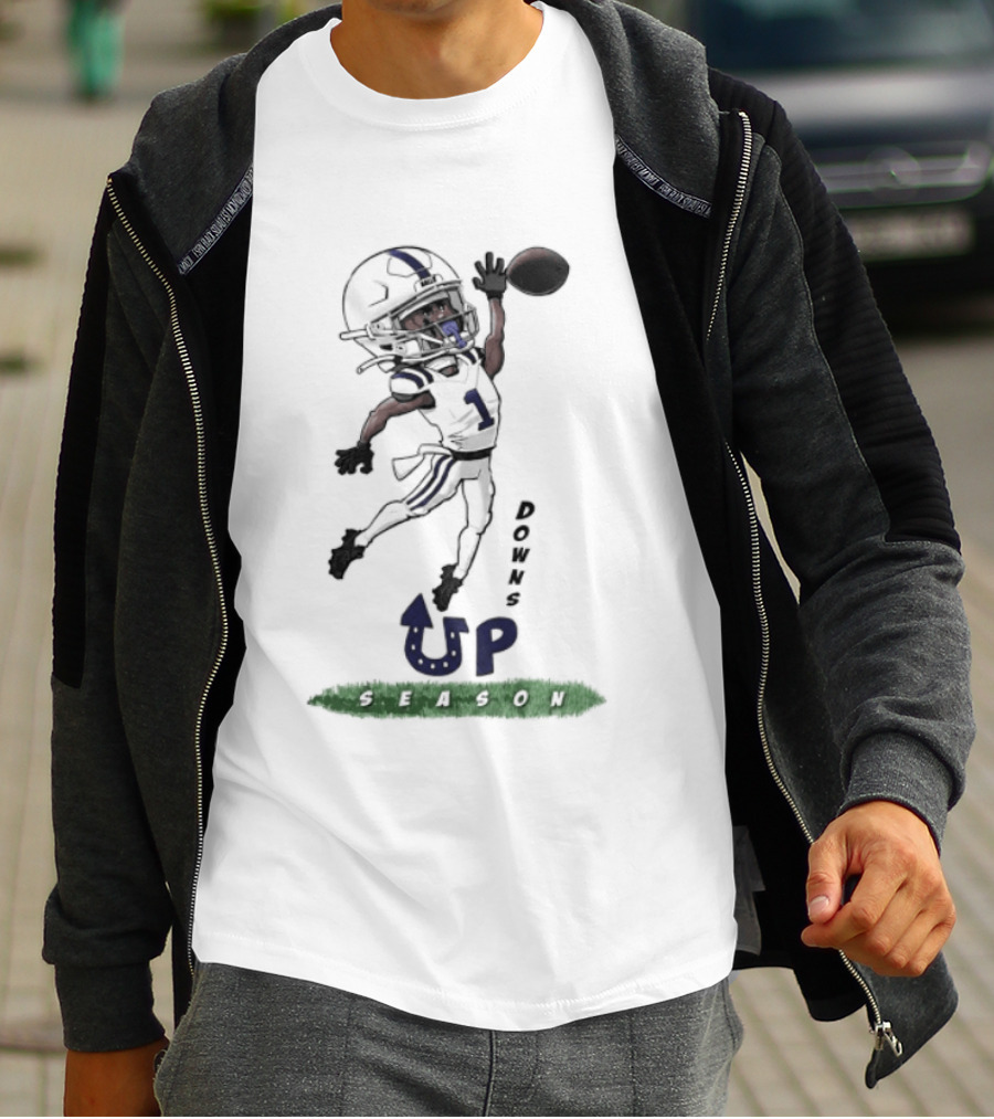 Josh Downs Indianapolis Colts Up Season Football Catch T-Shirt