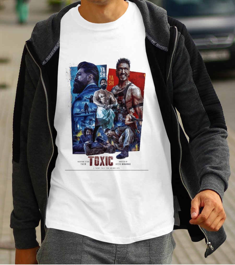 Yash Toxic A Fairy Tale For Grown Ups Rugged Warrior Action Adventure T-Shirt