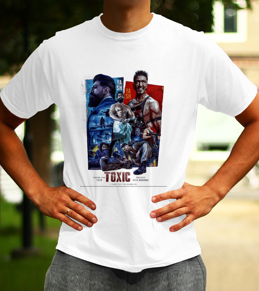 Yash Toxic A Fairy Tale For Grown Ups Rugged Warrior Action Adventure T-Shirt