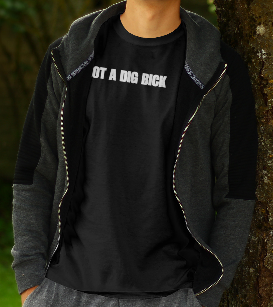 I Got A Dig Bick Funny Optical Illusion Text Optical Trick T-Shirt