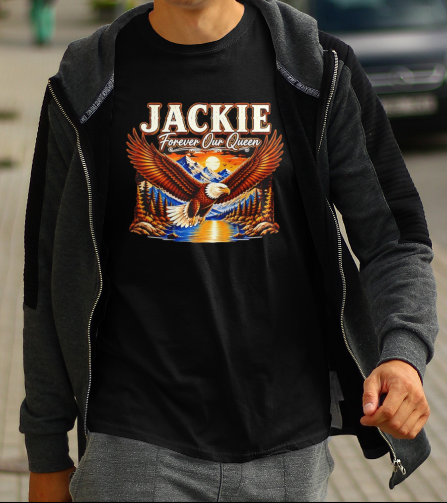 Jackie Forever Our Queen Majestic Eagle Mountain Sunset T-Shirt