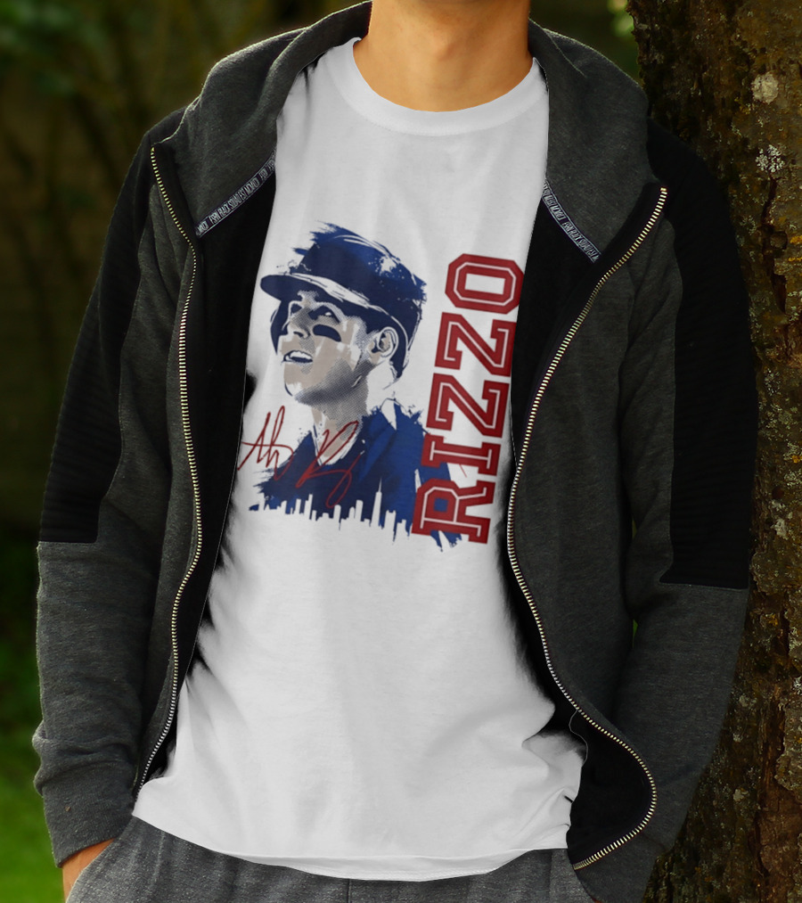 Anthony Rizzo Cubs Splatter Illustration Rizzo T-Shirt