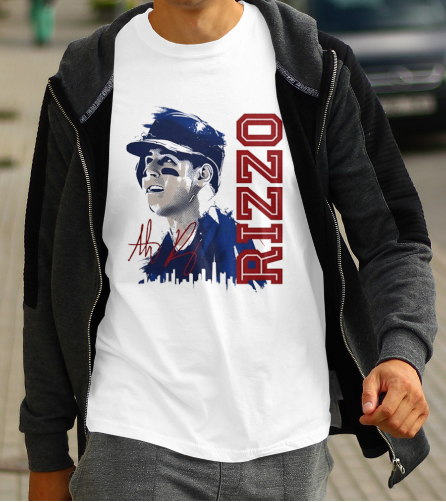 Anthony Rizzo Cubs Splatter Illustration Rizzo T-Shirt