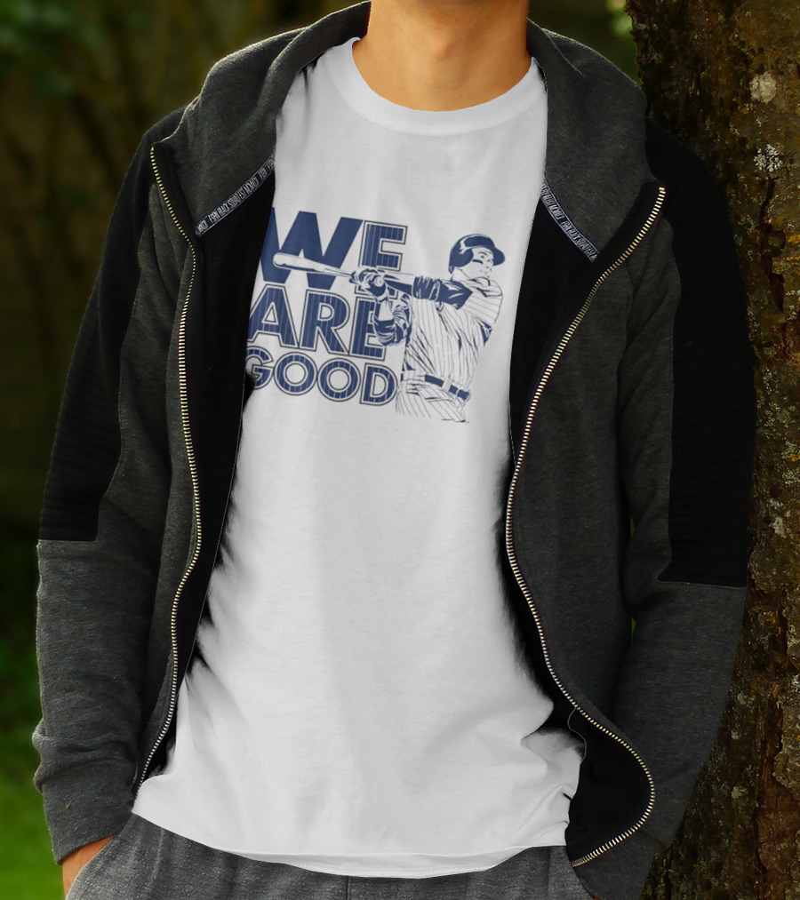 We Are Good Anthony Rizzo Chicago Cubs Slugger Swing T-Shirt