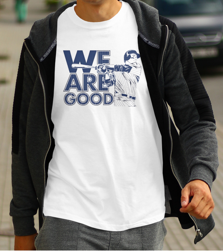 We Are Good Anthony Rizzo Chicago Cubs Slugger Swing T-Shirt