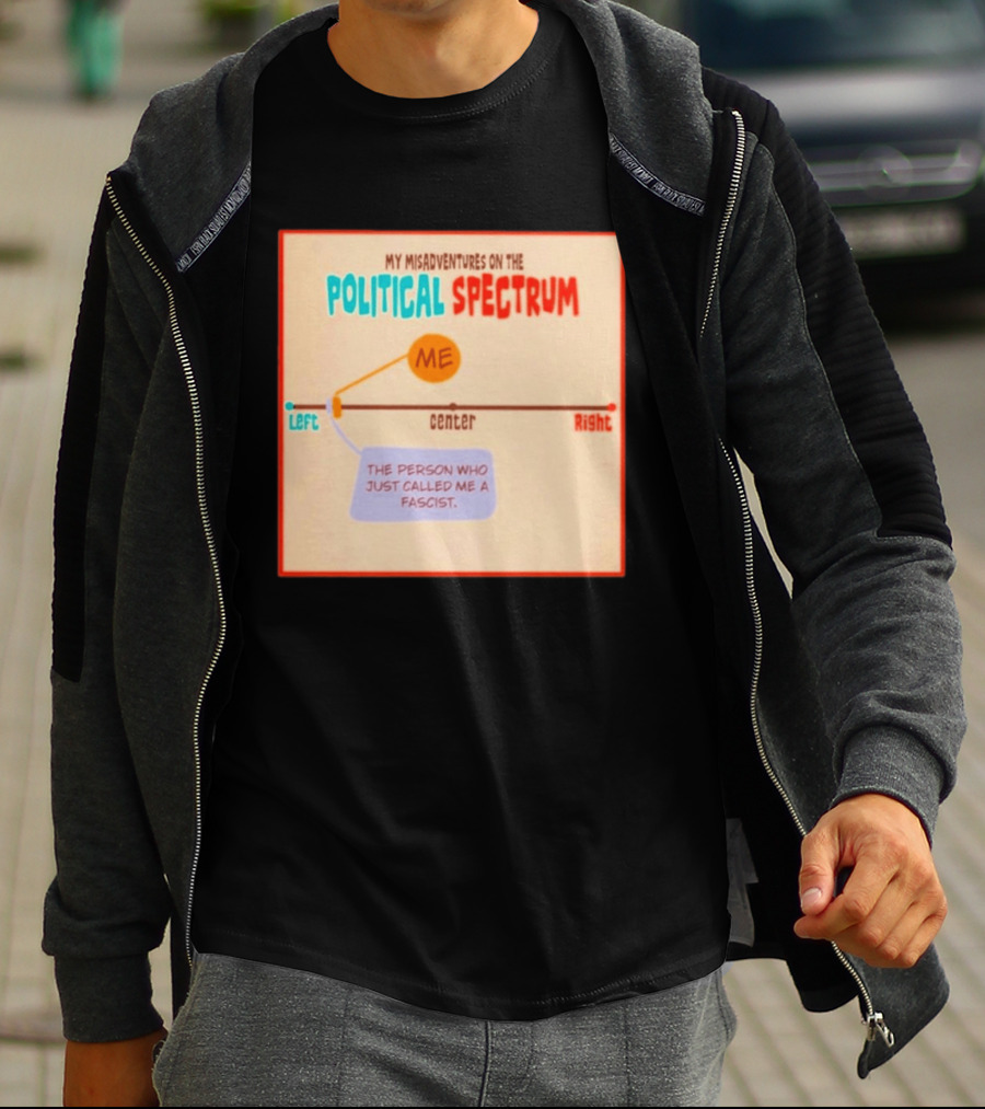 My Misadventures On The Political Spectrum The Person Who Just Called Me A Fascist T-Shirt