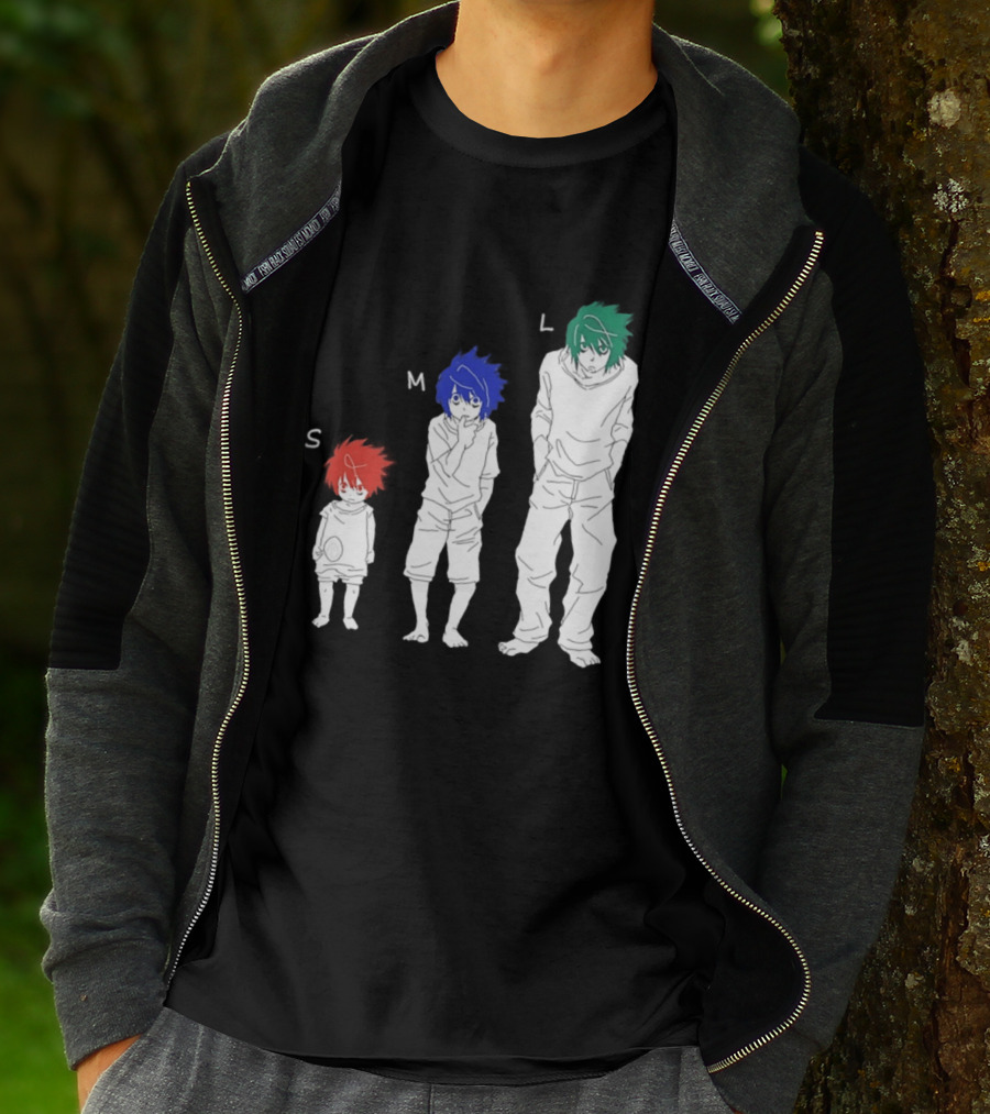 S M L Beyond Birthday Mello L Lawliet Colorful T-Shirt
