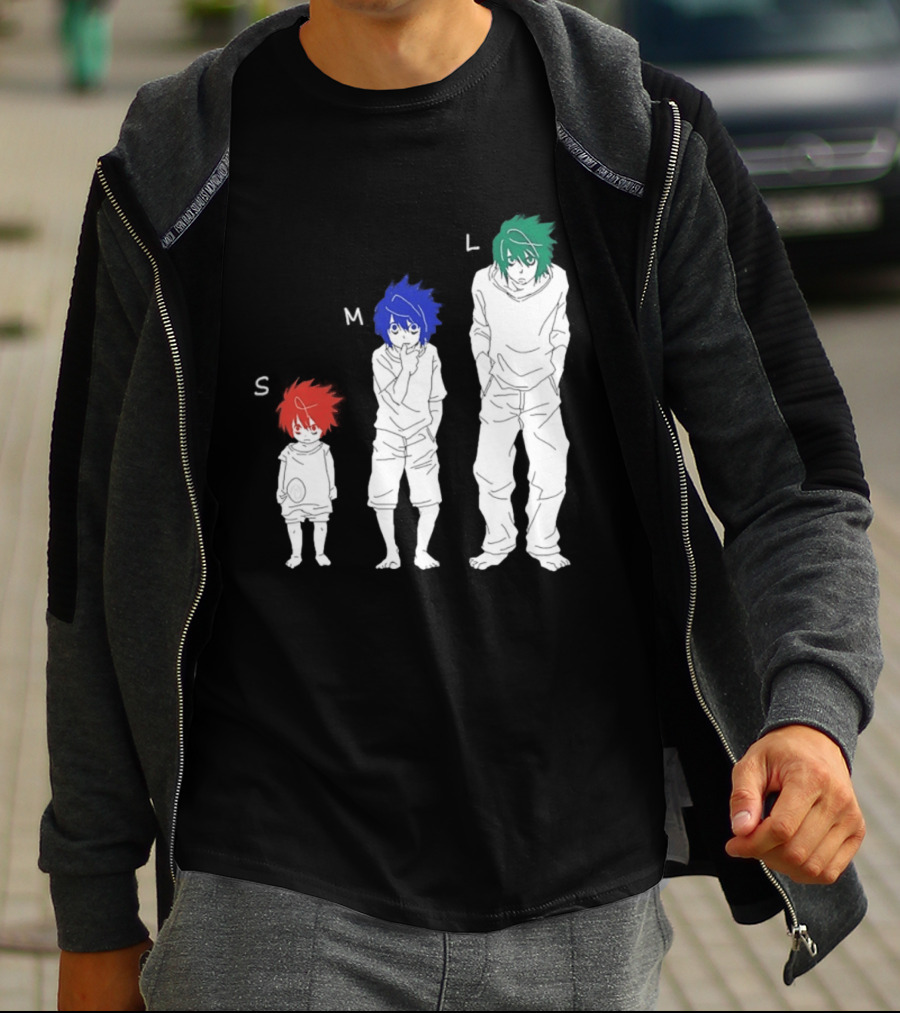 S M L Beyond Birthday Mello L Lawliet Colorful T-Shirt