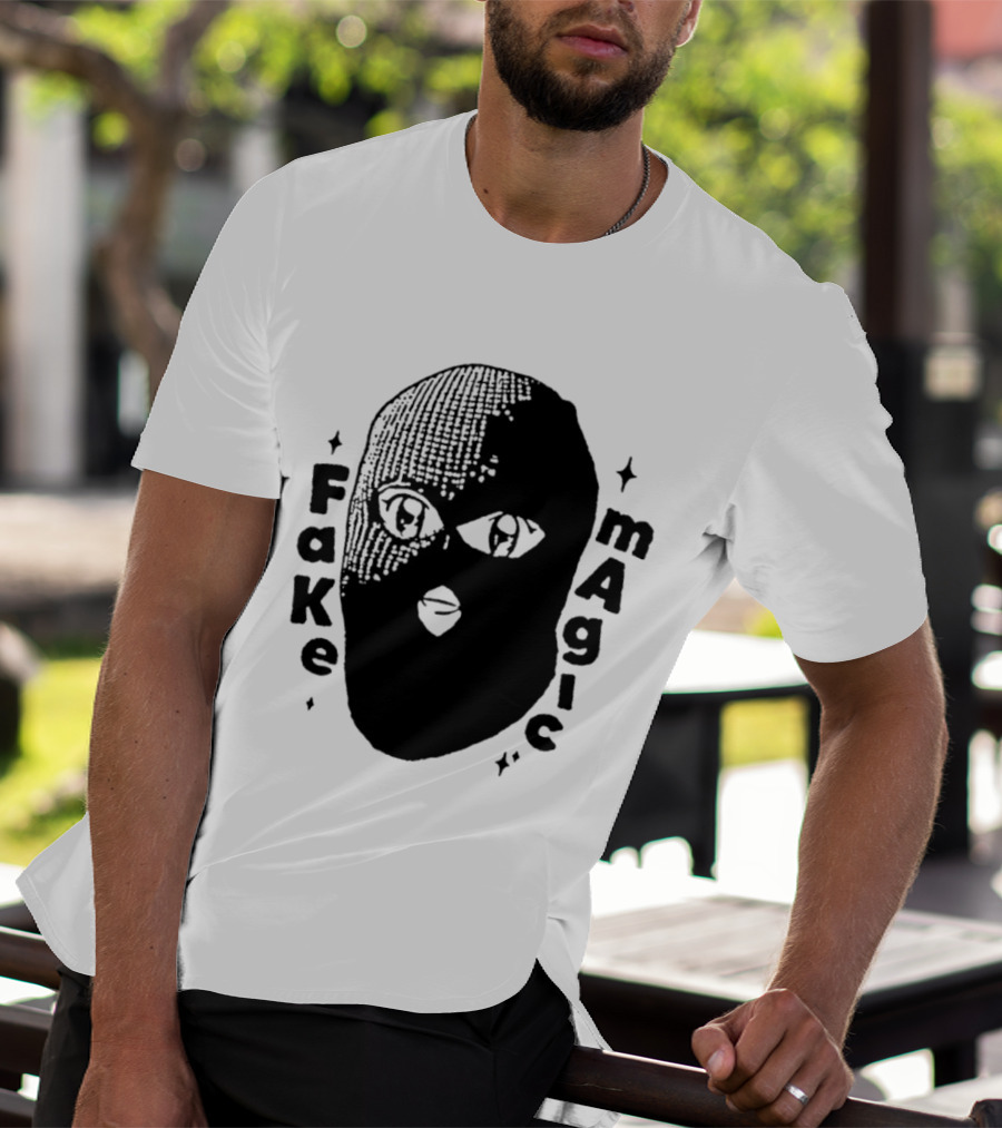 Fake Magic Anime Eyes Balaclava Ski Mask T-Shirt