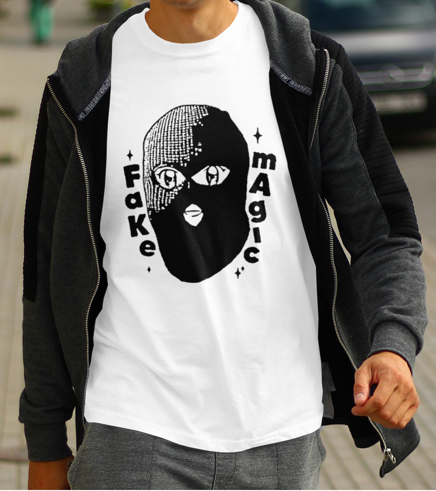 Fake Magic Anime Eyes Balaclava Ski Mask T-Shirt